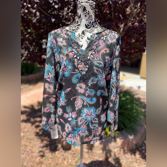 NWT NOTATIONS blouse size S - Picture 3 of 10